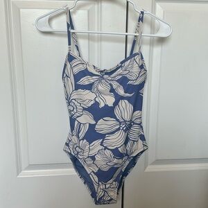 NEW GAP One-Piece Swimsuit in Blue Floral (small)